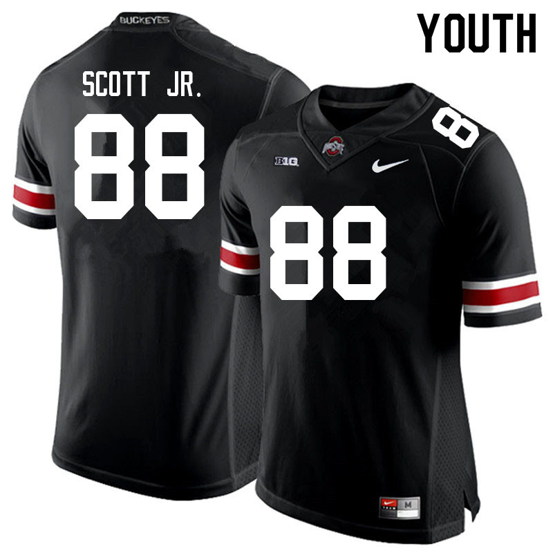 Ohio State Buckeyes Gee Scott Jr. Youth #88 Black Authentic Stitched College Football Jersey